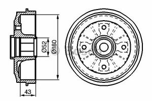 Фото Гальмівний барабан Bosch 0 986 477 114