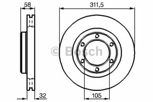 Фото Гальмівний диск Bosch 0 986 478 580