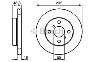 Фото Гальмівний диск Bosch 0 986 478 582