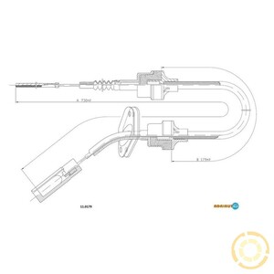 Фото Трос, керування зчепленням Adriauto 11.0179