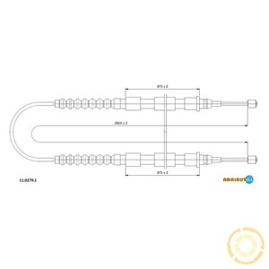 Фото Трос гальма стоянки Adriauto 11.0279.1