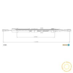 Фото Трос, паркувальна гальмівна система Adriauto 27.0246