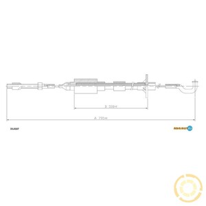 Фото Трос, керування зчепленням Adriauto 33.0107