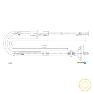 Фото Трос, керування зчепленням Adriauto 55.0128