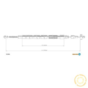 Фото Трос, паркувальна гальмівна система Adriauto 57.0211