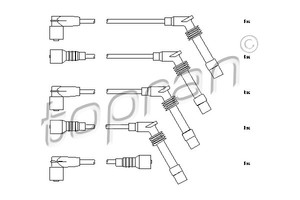 Фото Комплект дротів запалювання Topran 206 243 755
