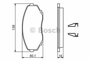 Фото Гальмівні колодки Bosch 0 986 494 204