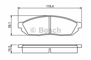 Фото Гальмівні колодки Bosch 0 986 494 208