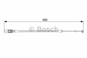 Фото Датчик зносу гальмівних колодок Bosch 1 987 473 042