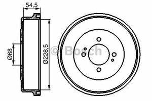 Фото Гальмівний барабан Bosch 0 986 477 074