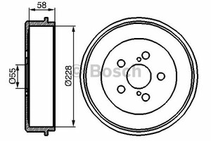 Фото Гальмівний барабан Bosch 0 986 477 140