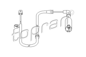 Фото Датчик, износ тормозных колодок Topran 501 404 755