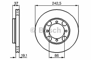 Фото Гальмівний диск Bosch 0 986 478 665