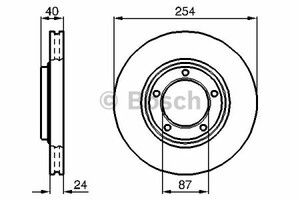 Фото Диск гальмівний вентильований Bosch 0 986 478 663