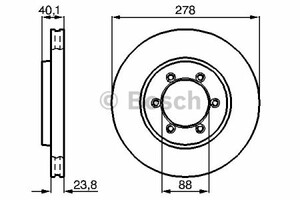 Фото Гальмівний диск Bosch 0 986 478 967