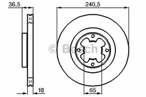 Фото Гальмівний диск Bosch 0 986 478 292