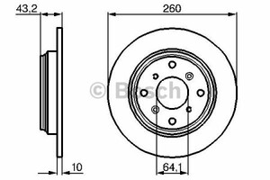 Фото Гальмівний диск Bosch 0 986 478 680