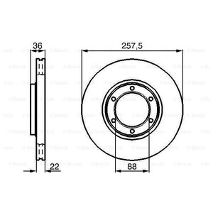 Фото Гальмівний диск Bosch 0 986 478 596