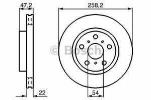 Фото Гальмівний диск Bosch 0 986 478 396