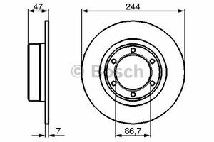 Фото Гальмівний диск Bosch 0 986 478 050