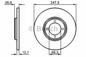 Фото Гальмівний диск Bosch 0 986 478 071