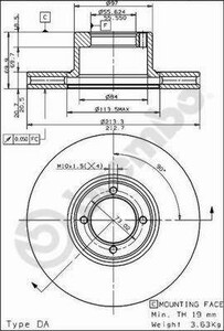 Фото Гальмівний диск Brembo 09.4933.10