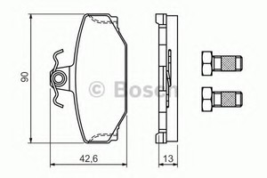 Фото Колодки гальмівні дискові Bosch 0 986 460 995