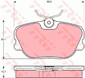 Фото Гальмівні колодки TRW GDB493