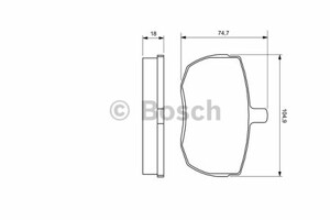 Фото Комплект гальмівних колодок, дискове гальмо Bosch 0 986 424 567