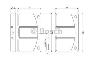 Фото Колодки гальмівні дискові, комплект Bosch 0 986 460 932