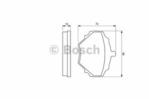 Фото Комплект гальмівних колодок, дискове гальмо Bosch 0 986 424 563