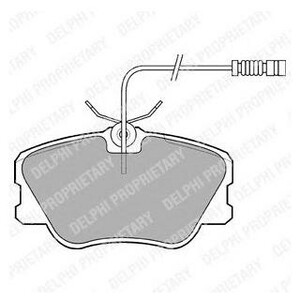 Фото DELPHI DB гальмівні колодки передн (з датчиком! W124201 Delphi LP608