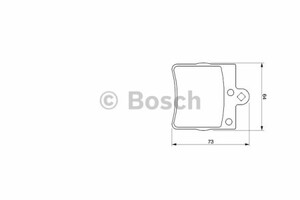 Фото Комплект гальмівних колодок, дискове гальмо Bosch 0 986 424 519