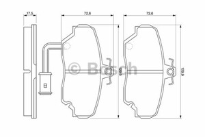 Фото Гальмівні колодки Bosch 0 986 424 012