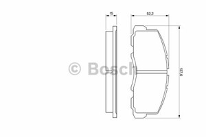 Фото Колодки гальмівні (передні) Mitsubishi Galant/Lancer -92 Bosch 0 986 469 550