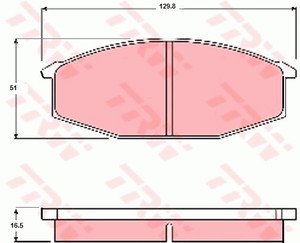 Фото Гальмівні колодки TRW GDB190