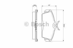 Фото Комплект гальмівних колодок, дискове гальмо Bosch 0 986 424 490