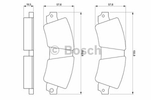 Фото Комплект гальмівних колодок, дискове гальмо Bosch 0 986 464 421