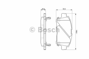 Фото Комплект гальмівних колодок, дискове гальмо Bosch 0 986 424 534