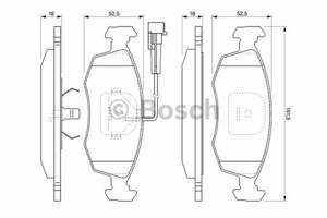 Фото Гальмівні колодки Bosch 0 986 424 515