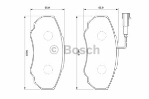 Фото Колодки гальмівні дискові задні, комплект Bosch 0 986 424 703