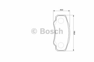 Фото Комплект гальмівних колодок, дискове гальмо Bosch 0 986 424 704