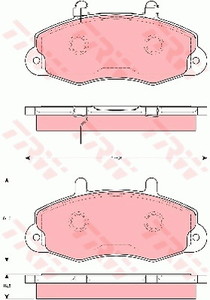 Фото Гальмівні колодки TRW GDB1572