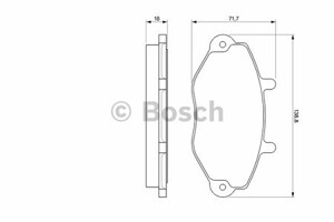 Фото Гальмівні колодки Bosch 0 986 424 492