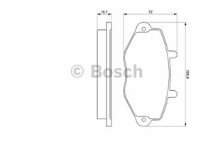 Фото Гальмівні колодки Bosch 0 986 460 962