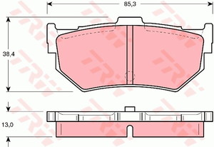 Фото Гальмівні колодки TRW GDB372