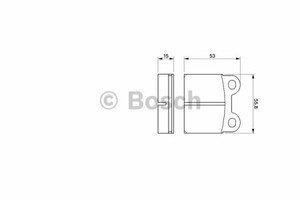 Фото Комплект гальмівних колодок, дискове гальмо Bosch 0 986 460 101