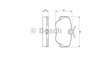 Фото Гальмівні колодки Bosch 0 986 490 550