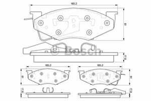 Фото Гальмівні колодки Bosch 0 986 424 271