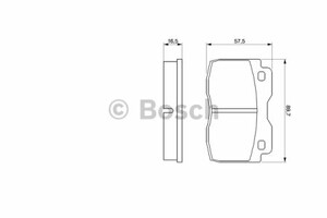 Фото Комплект гальмівних колодок, дискове гальмо Bosch 0 986 424 047